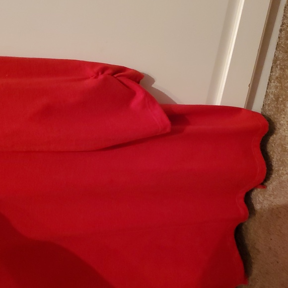 Serengeti 2X Cardigan Top With Built In Shirt Red Zebra Print Bling - Picture 12 of 12